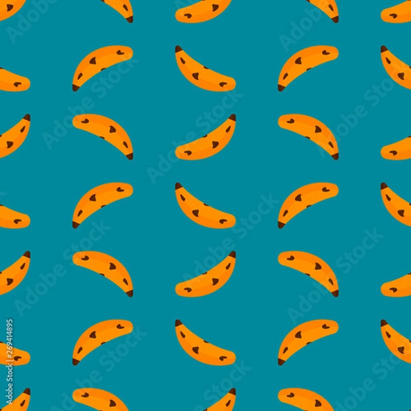 Obraz Banana Pattern with a beautiful flat background