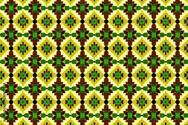 Fototapeta seamless floral pattern