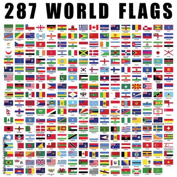 Obraz World flags collection