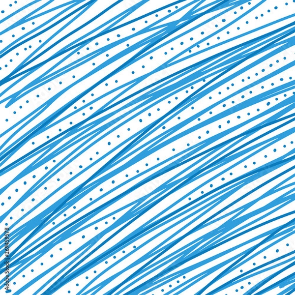 Obraz Blue line abstract geometric pattern vector