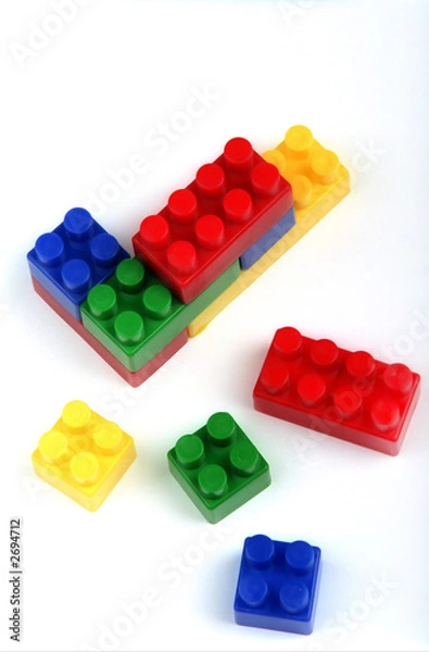 Obraz colorful plastic bricks