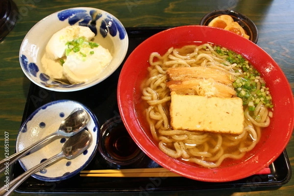 Fototapeta 沖縄そばとゆし豆腐