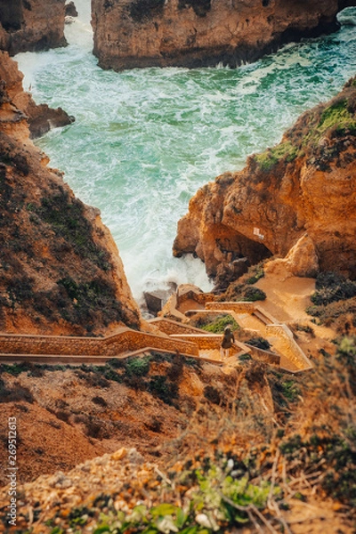 Obraz cliffs in Portugal, Algarve