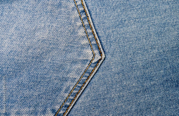 Obraz Blue denim jeans fabric pattern texture background