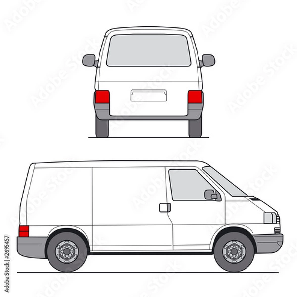 Fototapeta mini van vector