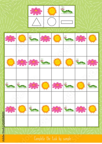 Obraz Complete the task by sample