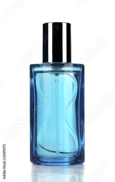 Obraz blue perfume bottle