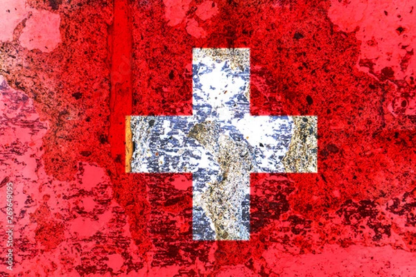 Obraz Macro grunge flag