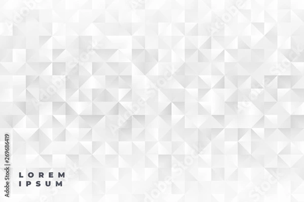 Fototapeta elegant white triangle shapes background