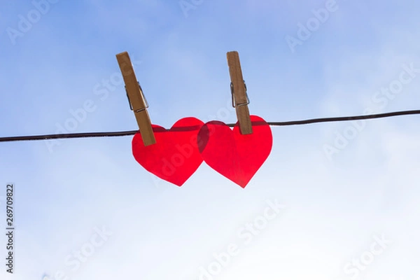 Fototapeta Dois corações