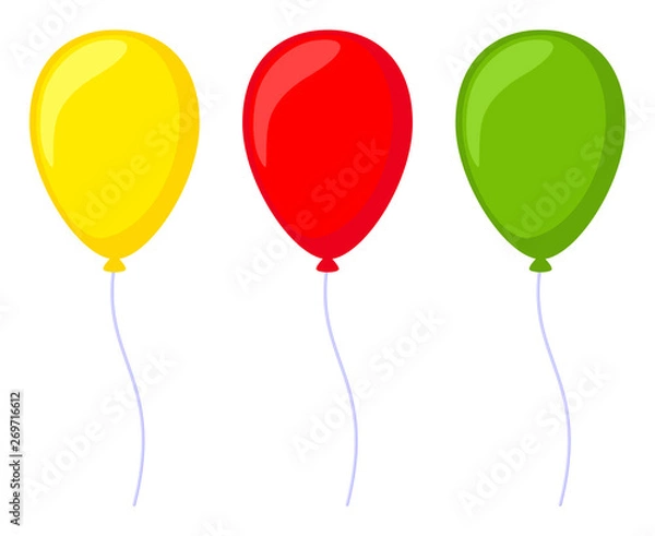 Obraz Colorful cartoon baloon set