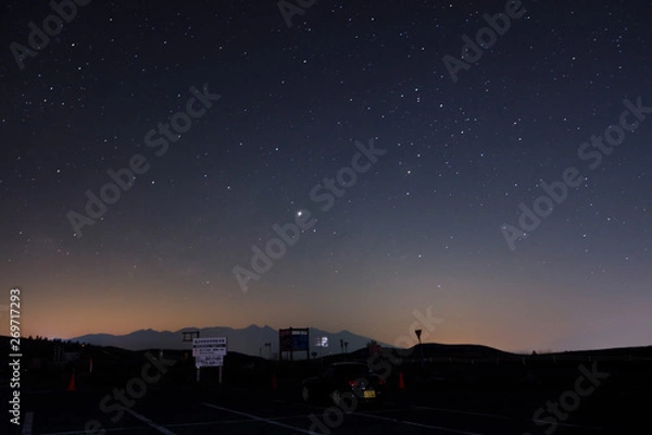 Obraz 霧ケ峰高原星空