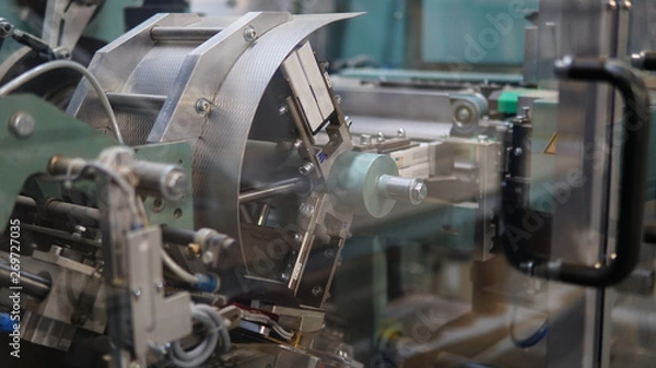 Obraz Cigarettes production line in a tobacco factory