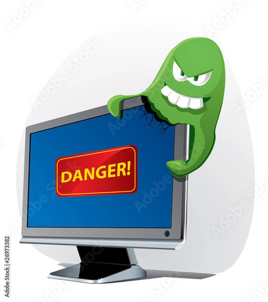 Obraz virus attacks the computer