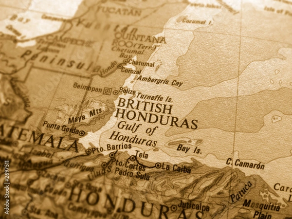 Fototapeta brytyjski Honduras