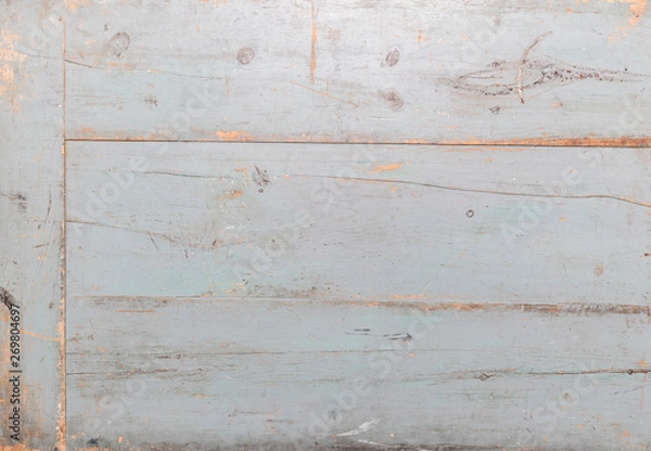 Obraz Rustic Blue Painted Wood Background