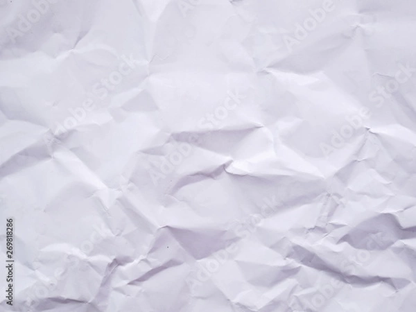 Obraz crumpled white paper background