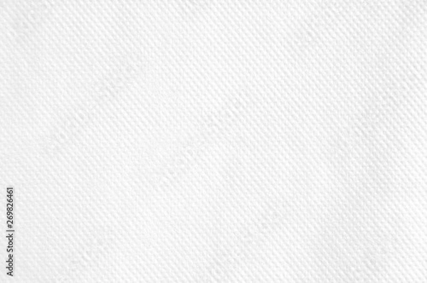 Fototapeta Closeup white blank paper napkin with grooved surface texture background.
