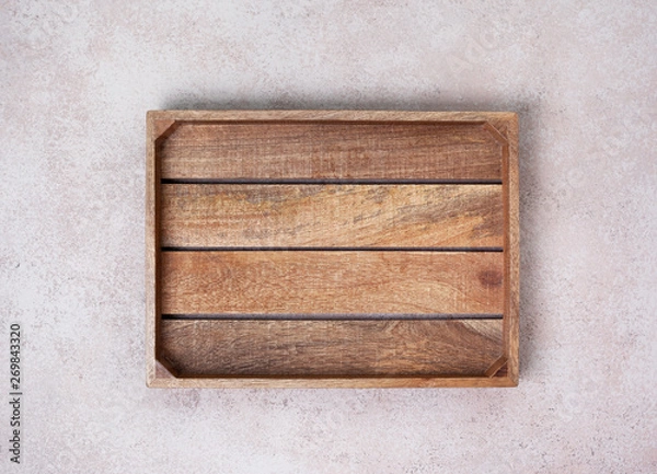 Obraz empty wooden box