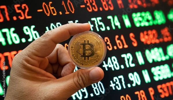 Obraz crypto currency trading