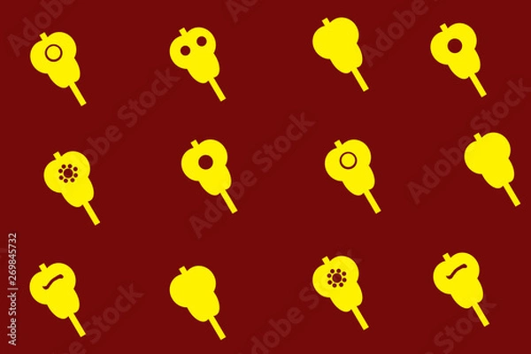 Obraz 軍配の背景