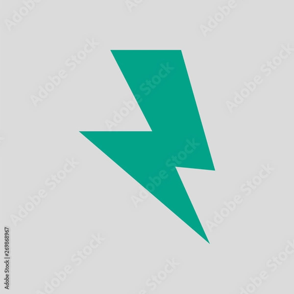 Fototapeta Reversed Bolt Icon