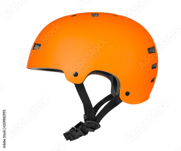 Obraz Bicycle helmet on white background