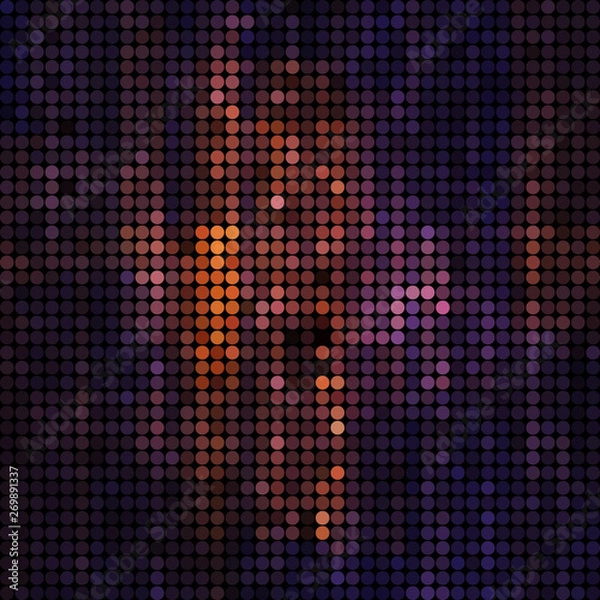Fototapeta abstract vector colored round dots background