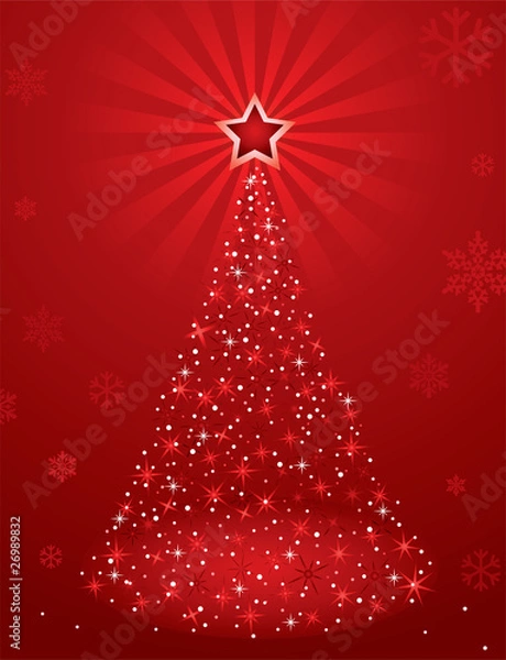 Obraz vector holiday tree