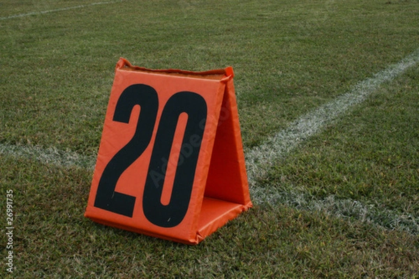 Obraz Football Field Line Marker