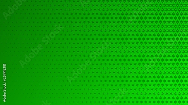 Fototapeta Abstract halftone background of small symbols in green colors