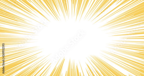 Fototapeta Horizontal Warm color Background exploding with flashing light