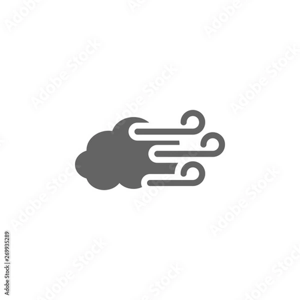 Fototapeta Cloudy, wind icon. Element of weather sign icon
