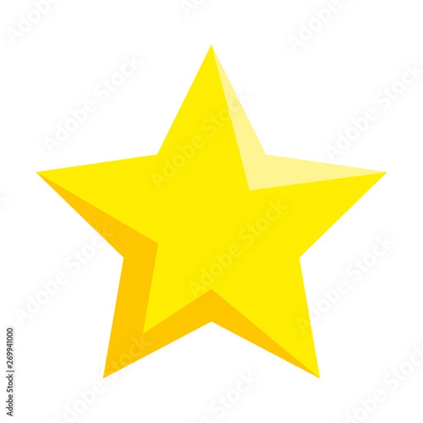 Obraz star quality isolated icon vector illustration