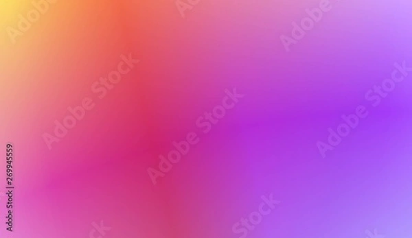 Obraz Vibrant And Smooth Gradient Soft Colors Background. For Web, Presentations And Prints. Vector Illustration.