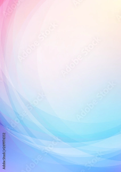 Fototapeta Abstract curved colorful background