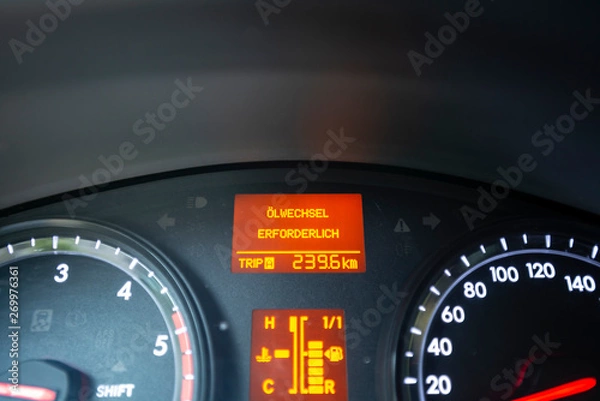 Fototapeta speedometer and tachometer