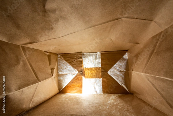 Obraz Kraft bag inside