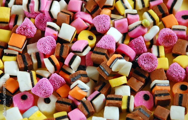 Obraz Colorful licorice candy mix