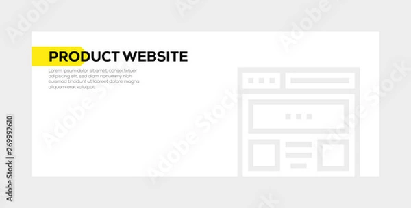 Fototapeta PRODUCT WEBSITE BANNER CONCEPT