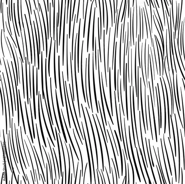 Fototapeta Handdrawn seamless fur texture pattern vector