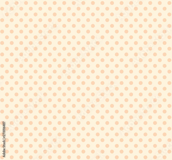 Fototapeta Simple dots pattern beige pastel color