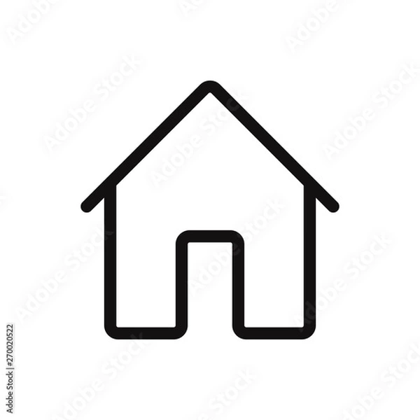 Obraz Home vector icon in modern style for web site and mobile app