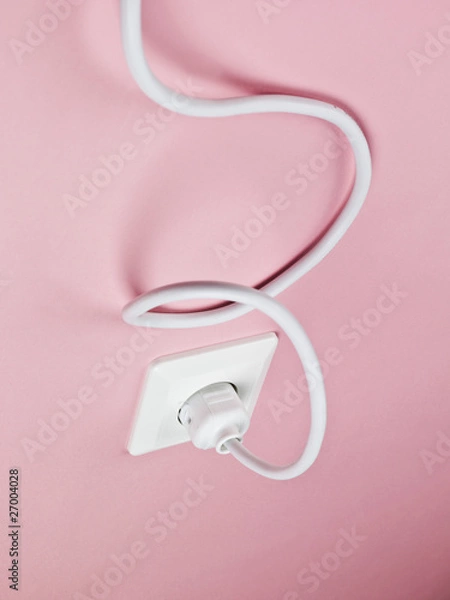 Fototapeta Electric Power Cable