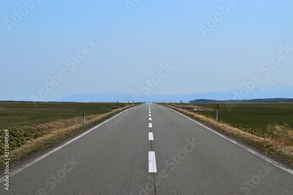 Fototapeta 日本　北海道　エサヌカ線