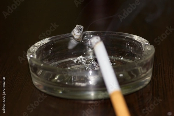 Obraz cigarette in an ashtray
