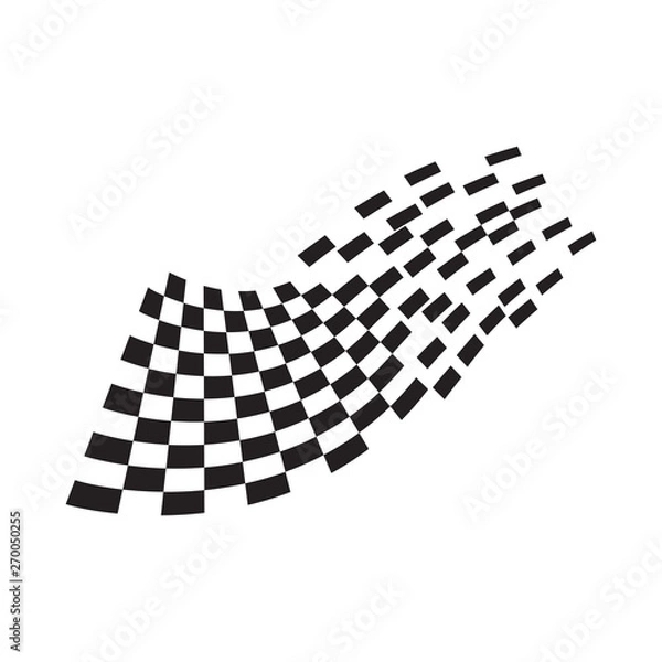 Obraz Race flag icon design
