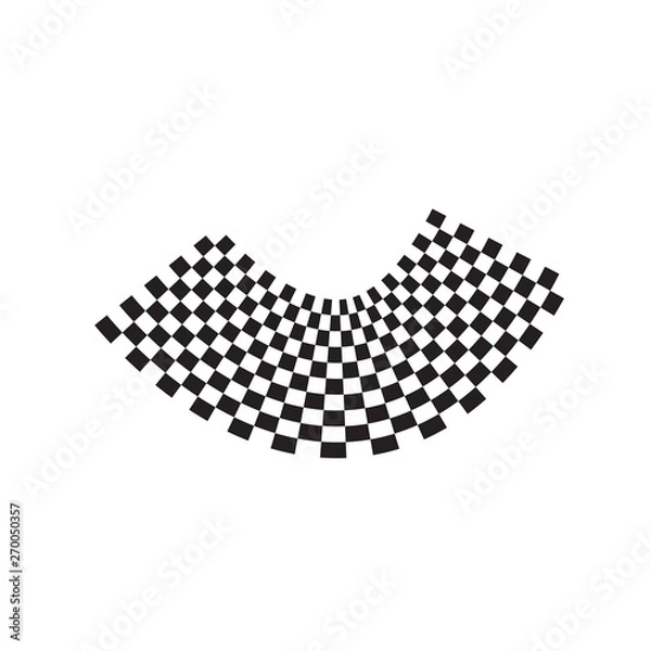 Obraz Race flag icon design