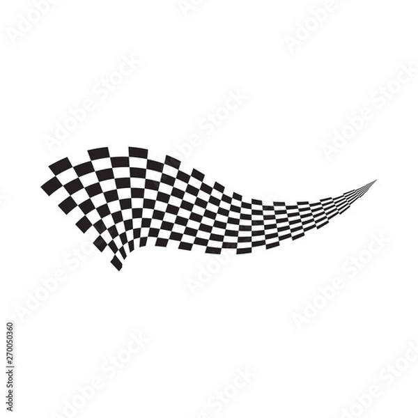Obraz Race flag icon design