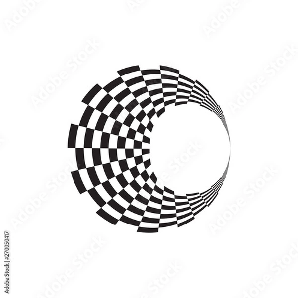 Obraz Race flag icon design